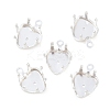 Heart Brass Sew on Prong Settings KK-C163-14A-S-1