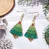 304 Stainless Steel Dangle Stud Earrings for Women EJEW-JE06225-1