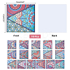 Square PVC Self-Adhesive Flower Pattern Paper DIY-WH0257-41-6