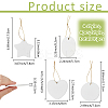 16Pcs 4 Styles  Porcelain Heat Transfer Printing Pendant Decorations HJEW-FH0001-77-2