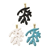 Rack Plating Brass Enamel Pendants KK-Z074-12G-1