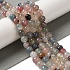 Dyed & Heated Natural Dragon Veins Agate Beads Strands G-P539-A01-12-2