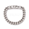 304 Stainless Steel Chunky Curb Chains Bracelet for Men Women BJEW-E107-11P-02-1