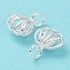 Rack Plating Brass Clear Cubic Zirconia Pendants KK-B078-06S-3
