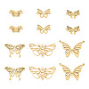 12Pcs 6 Styles 201 & 304 Stainless Steel & Stainless Steel Connector Charms STAS-TA0001-86-2