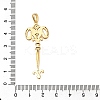 Brass Micro Pave Cubic Zirconia Big Pendants KK-B147-04G-03-3