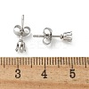 316 Surgical Stainless Steel Stud Earring Findings STAS-Z118-03P-05-3