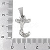 Non-Tarnish 304 Stainless Steel Pendants STAS-F235-01P-J-3