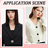 12Pcs 3 Colors 1-Hole Alloy Rhinestone Shank Buttons BUTT-GF0003-64-5