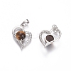 Natural Tiger Eye Pendants G-L512-O08-2