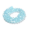 Imitation Jade Glass Beads Stands EGLA-A035-J8mm-B09-3