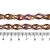 Transparent Electroplate Glass Beads Strands EGLA-N013-T6mm-B16-4