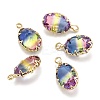 Two Tone Transparent Glass Pendants GLAA-F110-01A-2