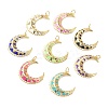 Brass Micro Pave Cubic Zirconia Pendant ZIRC-P089-17G-1