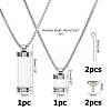Transparent Glass Wishing Bottle Pendant NJEW-HS0001-01P-2