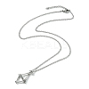 Crystal Cage Holder Necklace NJEW-JN04602-01-5