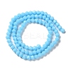 Opaque Solid Color Imitation Jade Glass Beads Strands EGLA-A039-P4mm-D12-2