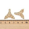 Brass Micro Pave Cubic Zirconia Pendants KK-S526-42G-3