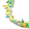 Synthetic Turquoise Dyed Beads Strands X-G-P507-04G-4