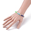 Handmade Polymer Clay Column Beads Stretch Bracelet BJEW-JB07264-3