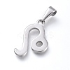 Non-Tarnish 304 Stainless Steel Pendants LS-STAS-L210-06D-P-01-2