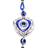 Alloy & Glass Pendant Decorations LS-HJEW-WH0017-27-2