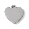 304 Stainless Steel Stamping Blank Tag Charms STAS-E501-02P-1