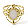 304 Stainless Steel Enamel Open Cuff Rings for Women RJEW-F166-43G-02-2