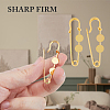 20Pcs 2 Colors Brass Safety Pins Brooch Findings KK-FH0007-85B-3