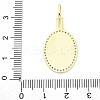 Brass Micro Pave Cubic Zirconia Enamel Pendants KK-D325-23G-02-3