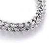 304 Stainless Steel Chain Bracelets BJEW-L631-42P-2