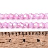 Anti-Tarnish Electroplate Bicone Glass Beads Strands EGLA-T021-4mm-16-12-4