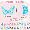 100Pcs Butterfly Resin Cabochon DIY-GF0010-06A-2