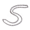 Non-Tarnish 201 Stainless Steel Byzantine Chain Necklaces LS-NJEW-I248-03A-P-1