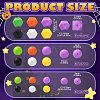 Halloween Theme 100Pcs 18 Styles Silicone Beads SIL-CJ0002-36-2