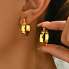 Vintage Circle Minimalist Brass Hoop Earrings QL7378-1