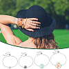 8Pcs 4 Style 304 Stainless Steel Round Cabochon Setting Bracelets DIY-UN0056-07-6