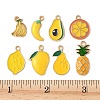 32Pcs 8 Styles Rack Plating Alloy Enamel Pendants ENAM-FP0002-90-3