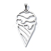 Non-Tarnish 304 Stainless Steel Pendants STAS-C097-15P-1
