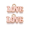 Valentine's Day Theme Alloy Enamel Pendants ENAM-T020-50D-03-1