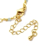 Brass Chain Necklace Making KK-K337-13G-09-3