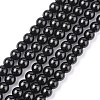 Synthetic Black Stone Beads Strands X-GSR6mmC044-1