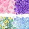 120Pcs 2 Colors Baking Paint Imitation Jade Glass Beads DGLA-FS0001-21B-2
