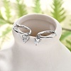 304 Stainless Steel Micro Pave Cubic Zirconia Hoop Earrings LS-STAS-R004-03P-02-1