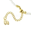 2Pcs 2 Colors Glass Seed Beaded Necklace Sets NJEW-MZ00053-7