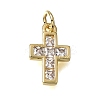 Brass Pave Cubic Zirconia Pendants CU-CBA637A-04G-B-1