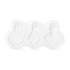 DIY Round & Rhombus & Heart Bottle Pendant Silicone Molds X-DIY-E036-13-2