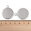 Non-Tarnish 304 Stainless Steel Pendant Cabochon Settings STAS-Z070-01P-03-3