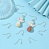 SHEGRACE Brass French Hooks with Loop XGR0002P-02P-5