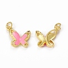 Brass Micro Pave Cubic Zirconia Pendants KK-E068-VB324-1-1